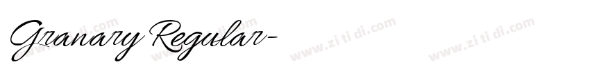 Granary Regular字体转换